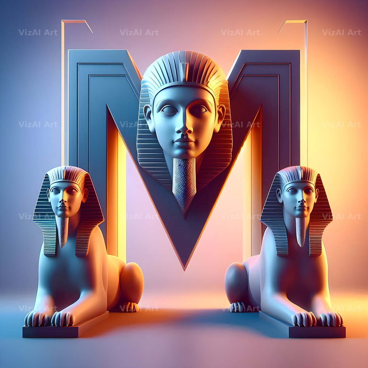 Sphinx alphabet letter M