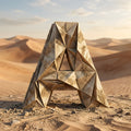 Sandstone Desert Ruin alphabet — printable letter A
