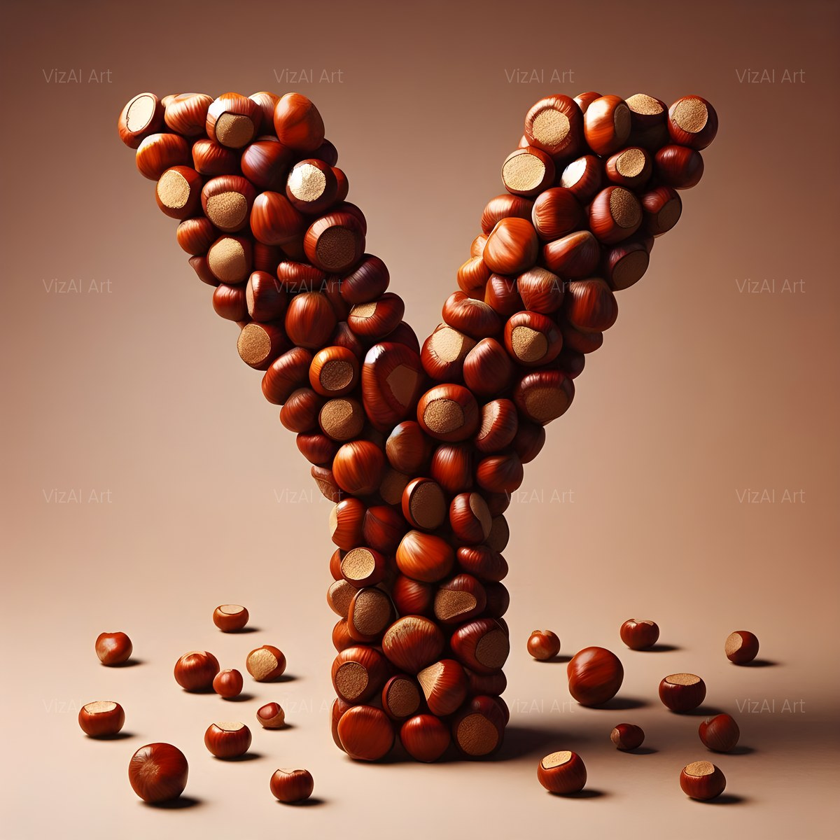Chestnut Roast Warmth alphabet — printable letter Y