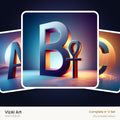 VizAI Art — complete A–Z printable alphabet set