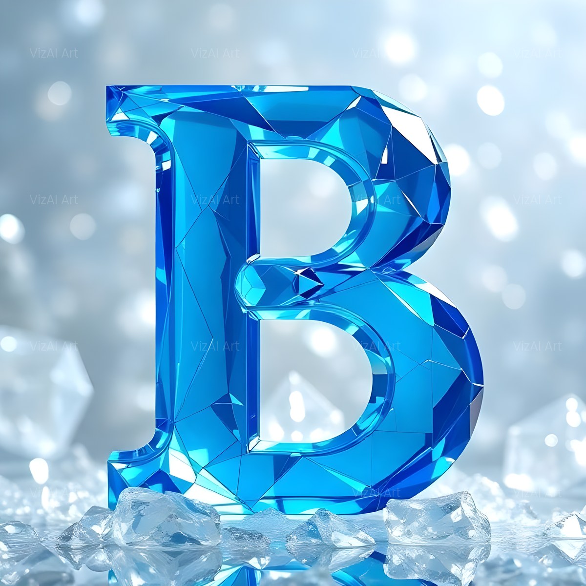 Blue Crystal alphabet — printable letter B