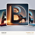 VizAI Art — complete A–Z printable alphabet set
