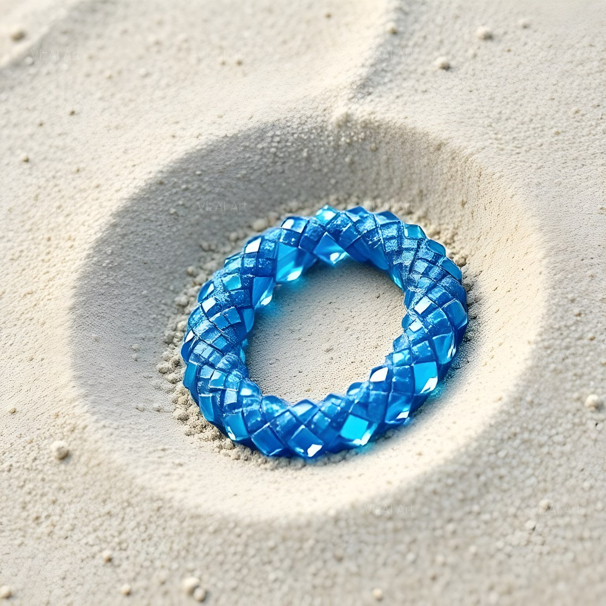Beach Sand Gem alphabet — printable letter O