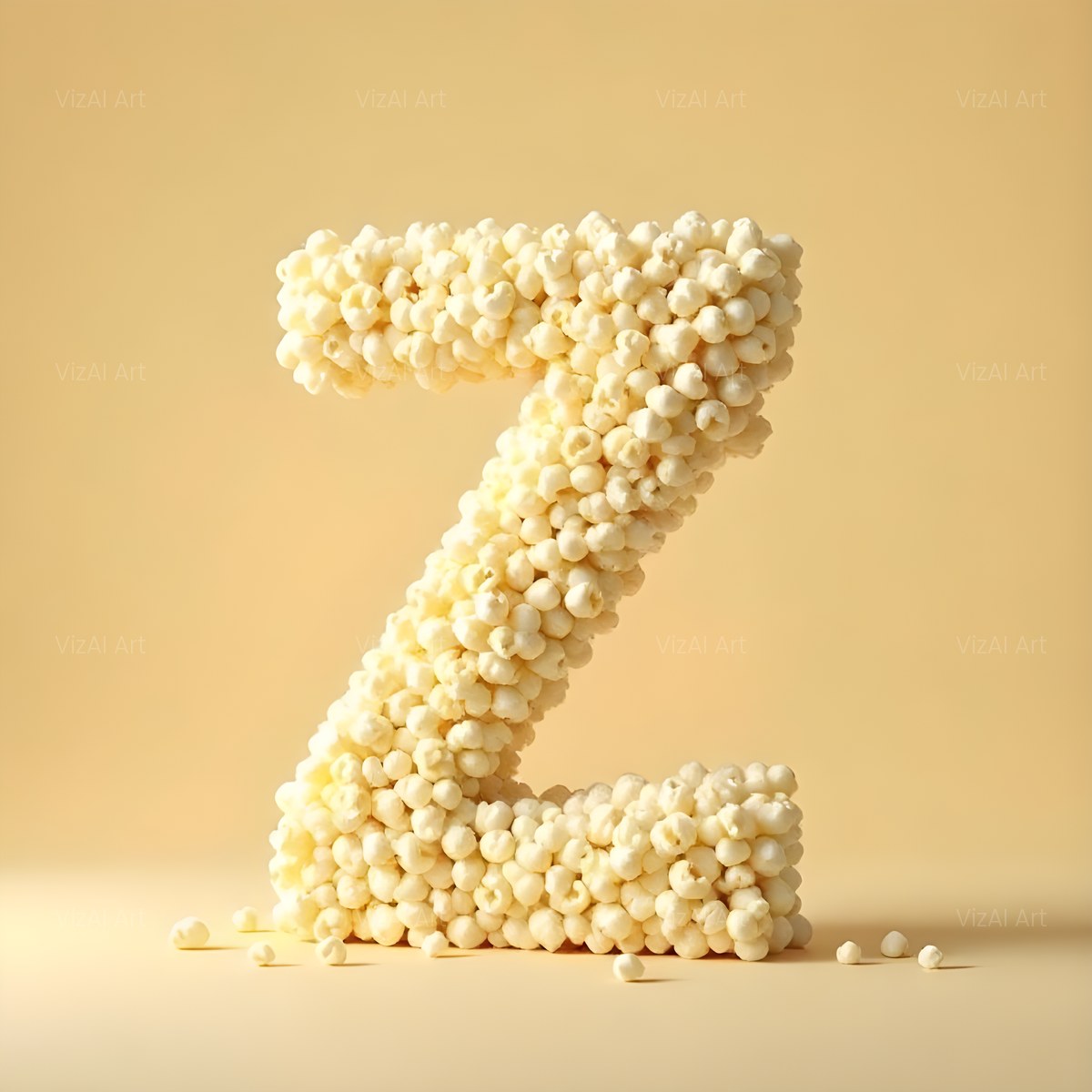 Buttered Popcorn alphabet — printable letter Z