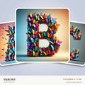 VizAI Art — complete A–Z printable alphabet set