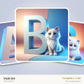 VizAI Art — complete A–Z printable alphabet set