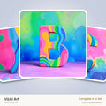 VizAI Art — complete A–Z printable alphabet set