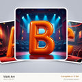 VizAI Art — complete A–Z printable alphabet set