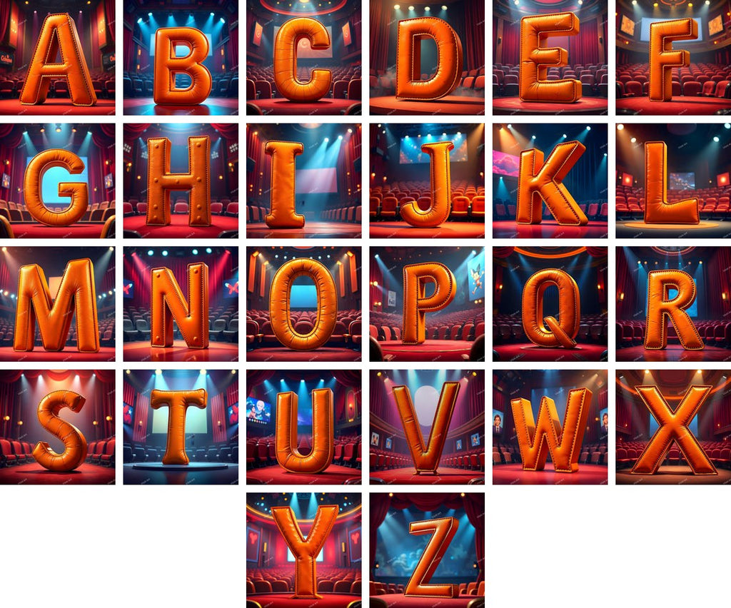 Cinema alphabet — all 26 letters A to Z