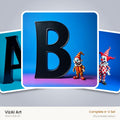 VizAI Art — complete A–Z printable alphabet set