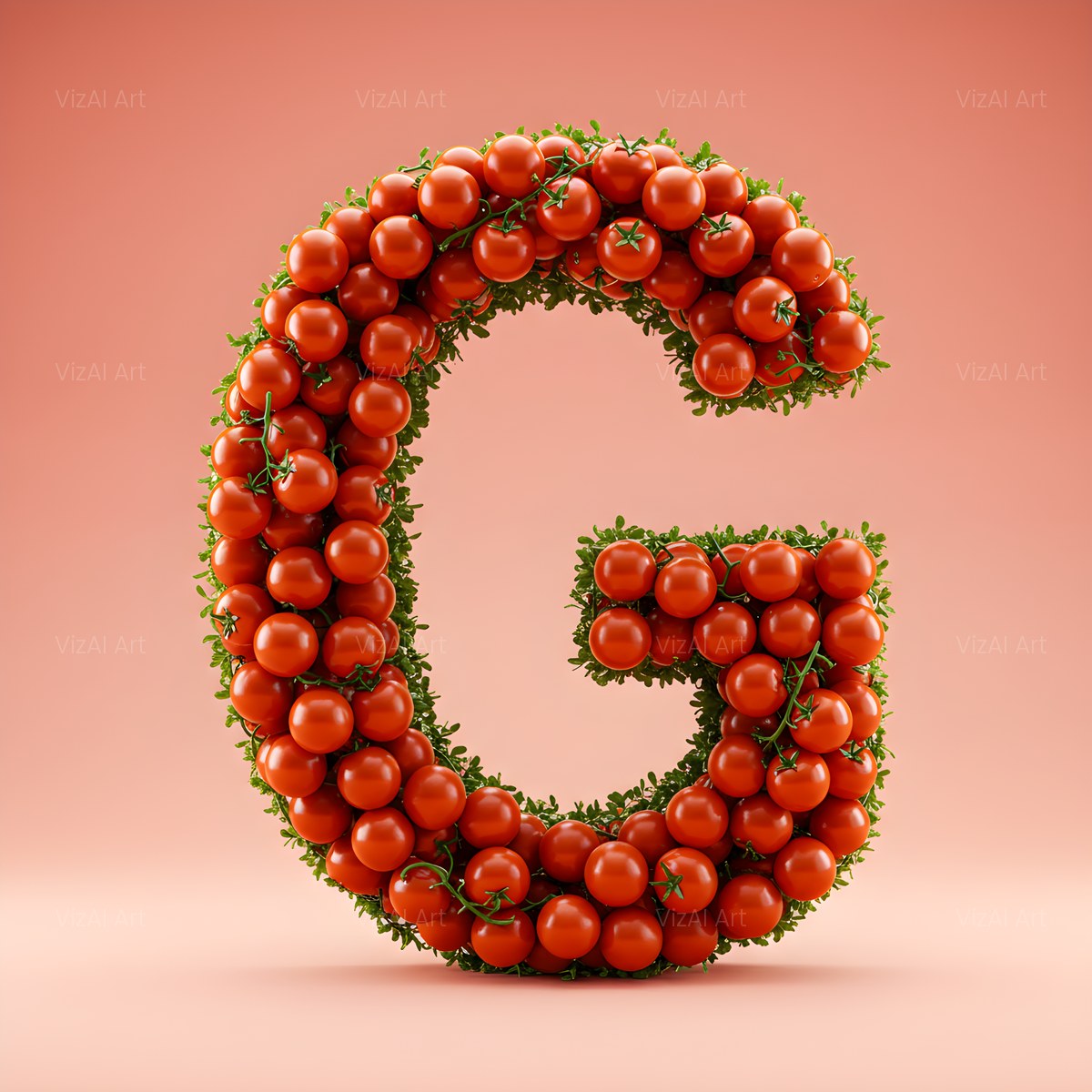 Cherry Tomato Vine alphabet — printable letter G