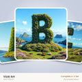 Easter Island Moai alphabet — choose an individual printable letter