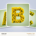 Golden Daffodil Spring alphabet — choose an individual printable letter