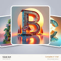 VizAI Art — complete A–Z printable alphabet set