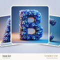 VizAI Art — complete A–Z printable alphabet set
