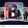 VizAI Art — complete A–Z printable alphabet set