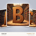 VizAI Art — complete A–Z printable alphabet set