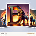 VizAI Art — complete A–Z printable alphabet set