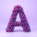 Lilac Rose Cluster alphabet — printable letter A