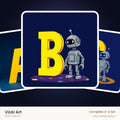 VizAI Art — complete A–Z printable alphabet set