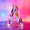 Rainbow Glass Reflection alphabet — printable letter A