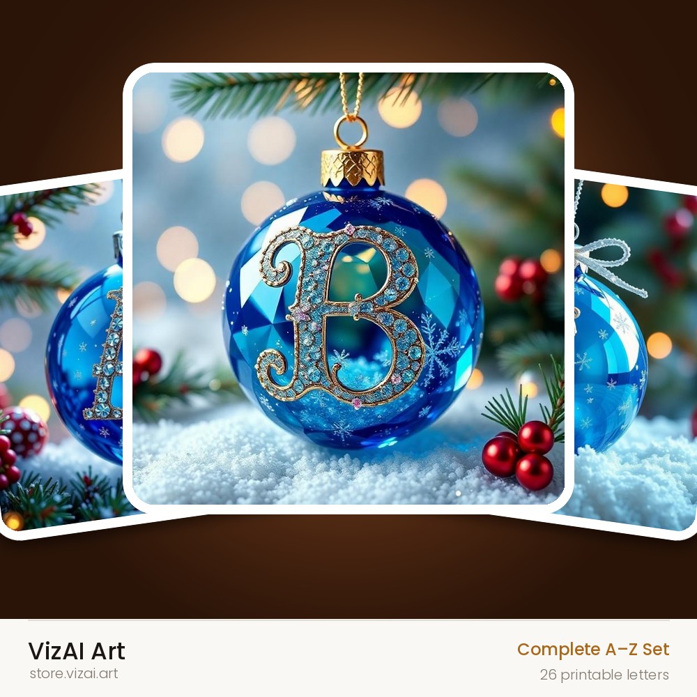VizAI Art — complete A–Z printable alphabet set