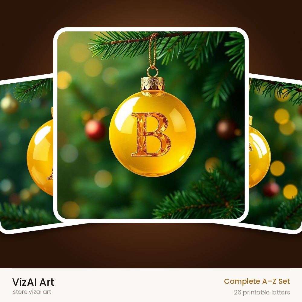 VizAI Art — complete A–Z printable alphabet set