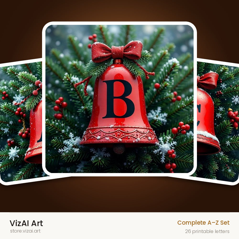 VizAI Art — complete A–Z printable alphabet set