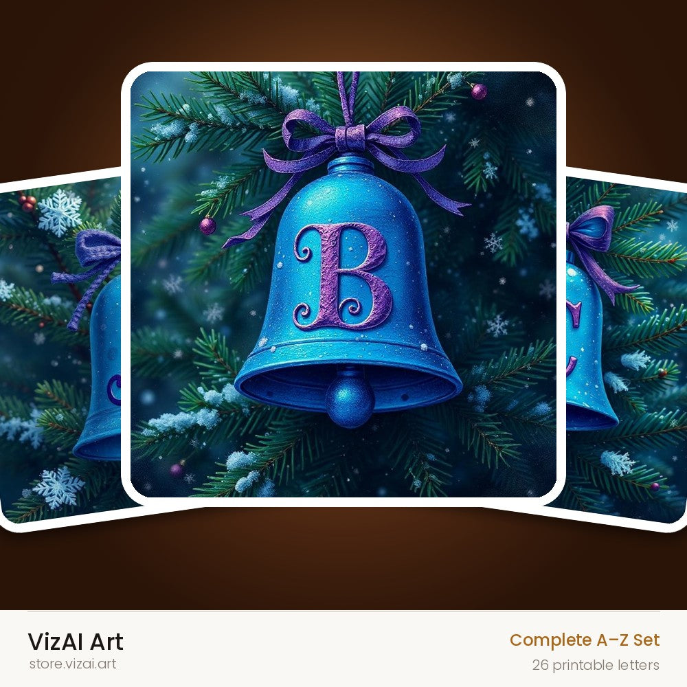 VizAI Art — complete A–Z printable alphabet set