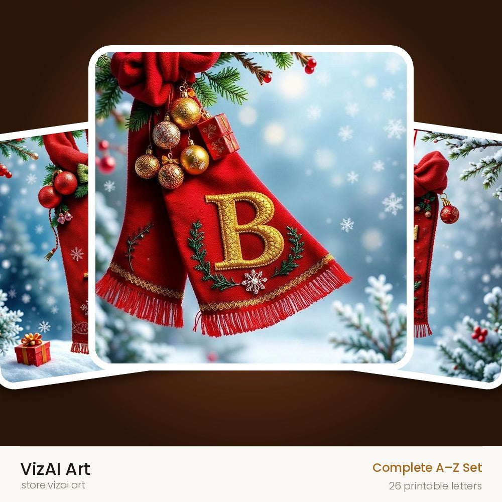 VizAI Art — complete A–Z printable alphabet set