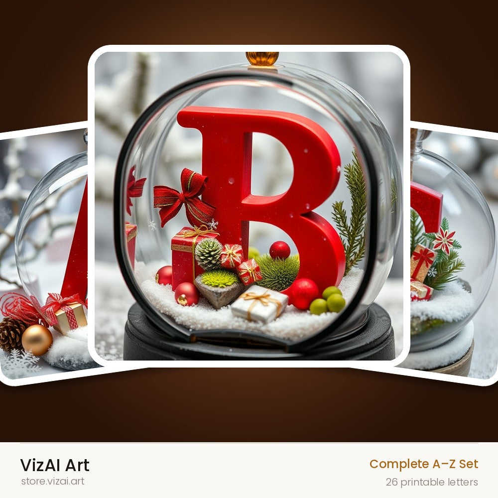 VizAI Art — complete A–Z printable alphabet set
