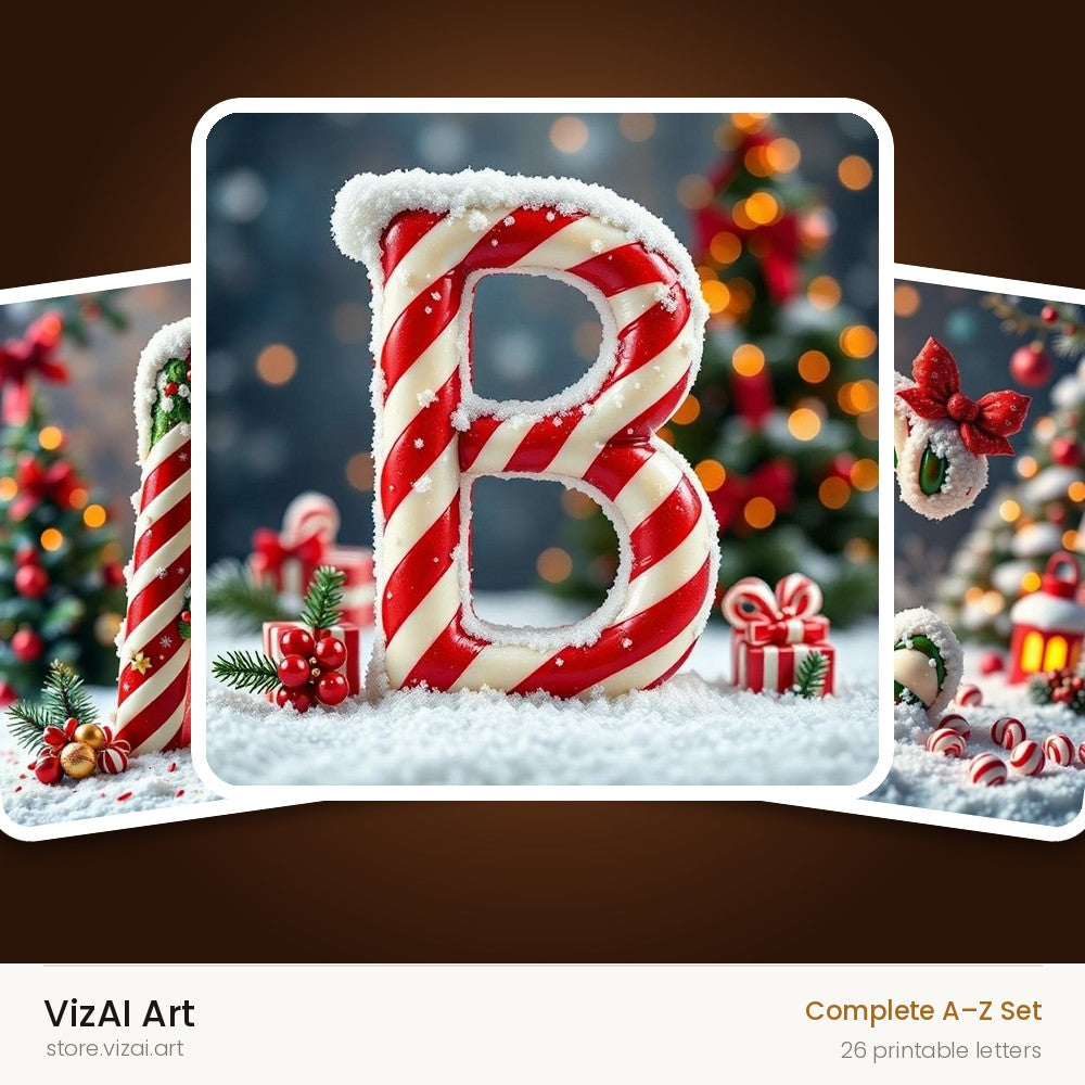VizAI Art — complete A–Z printable alphabet set