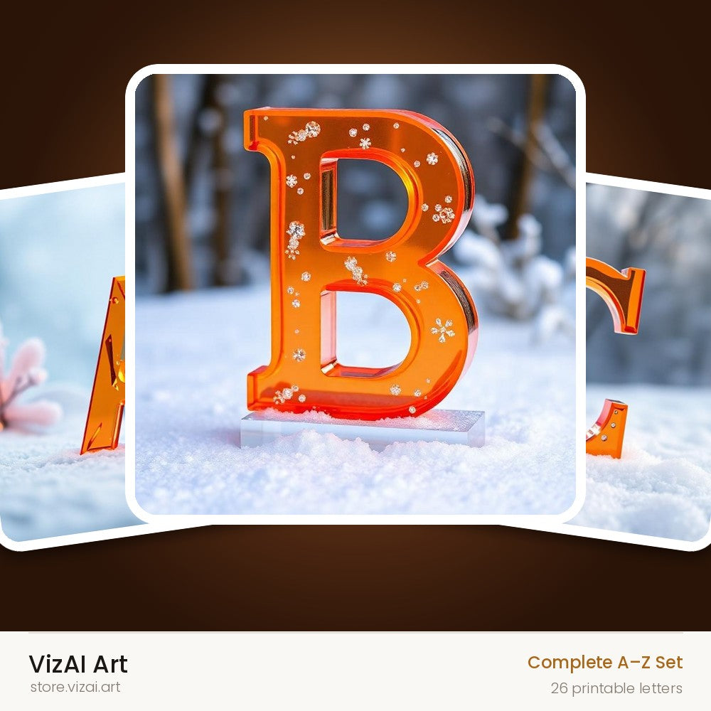 VizAI Art — complete A–Z printable alphabet set