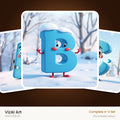 VizAI Art — complete A–Z printable alphabet set