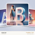 VizAI Art — complete A–Z printable alphabet set