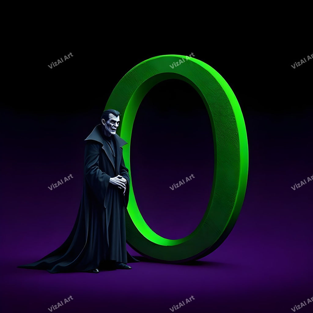 Vampire alphabet letter O