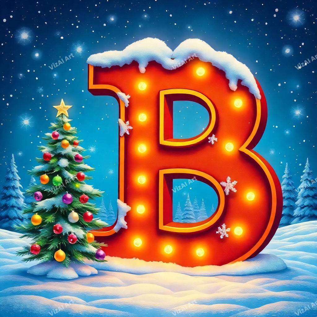 Christmas alphabet letter B