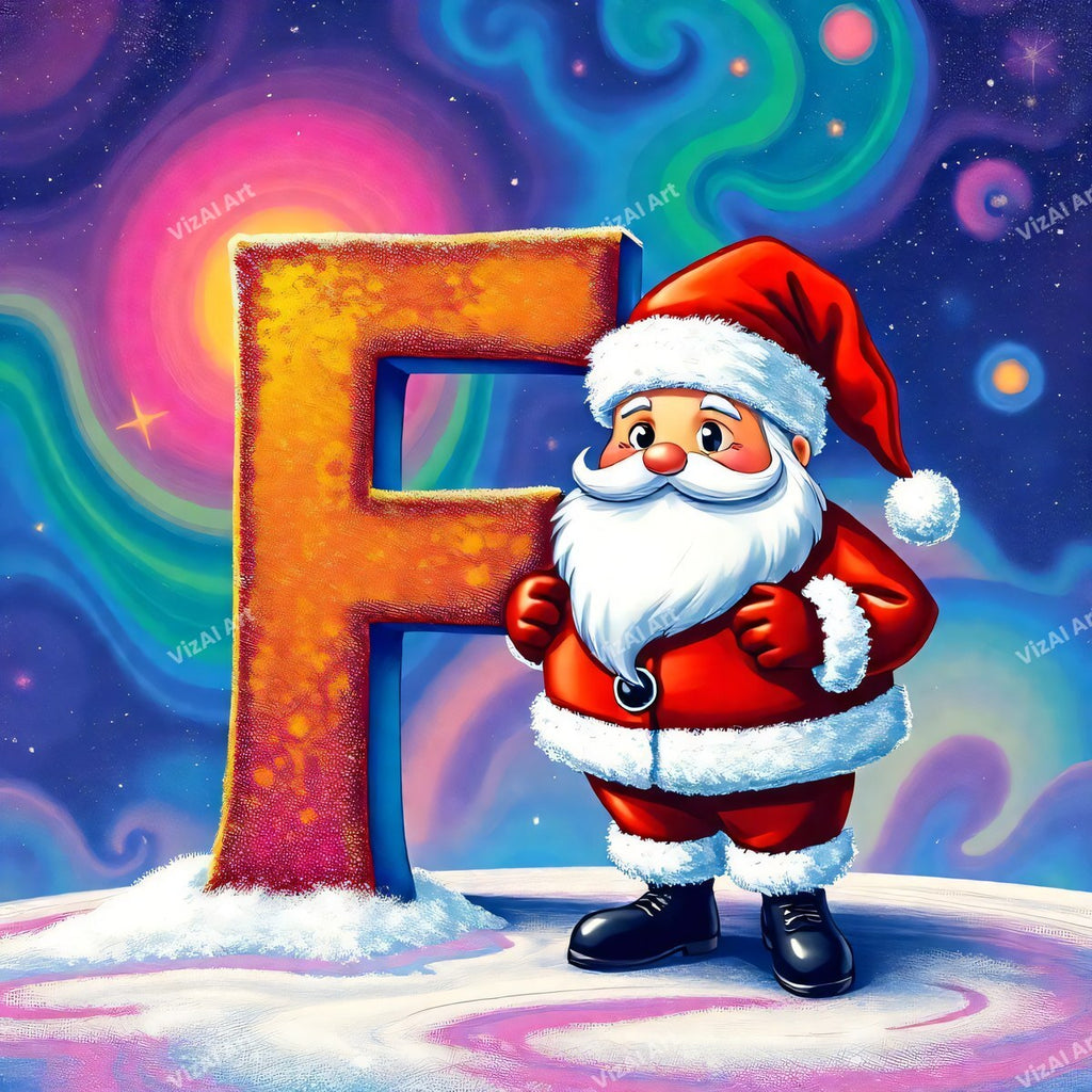 Christmas alphabet letter F