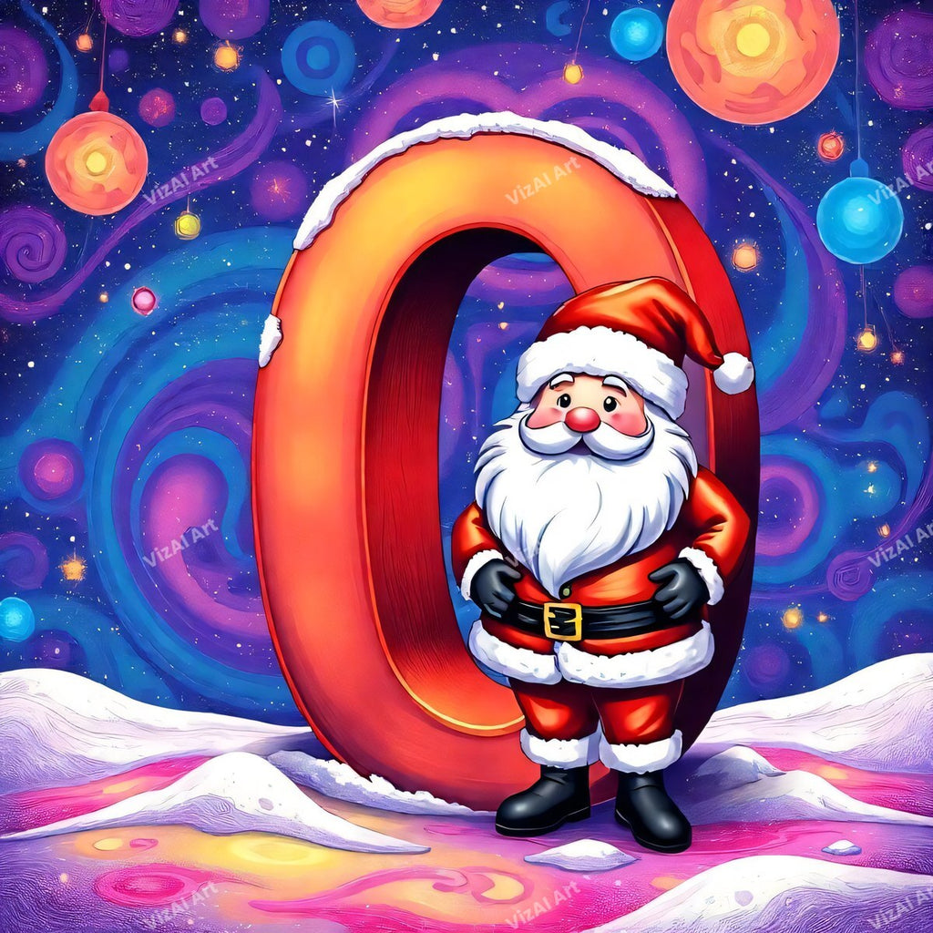 Christmas alphabet letter O