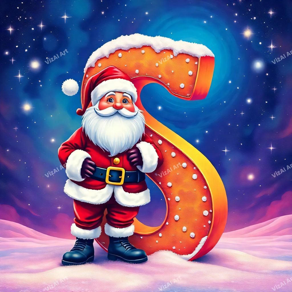 Christmas alphabet letter S