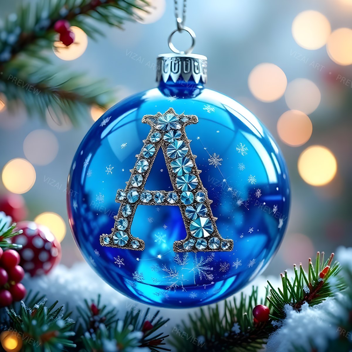 Letter A printable wall art
