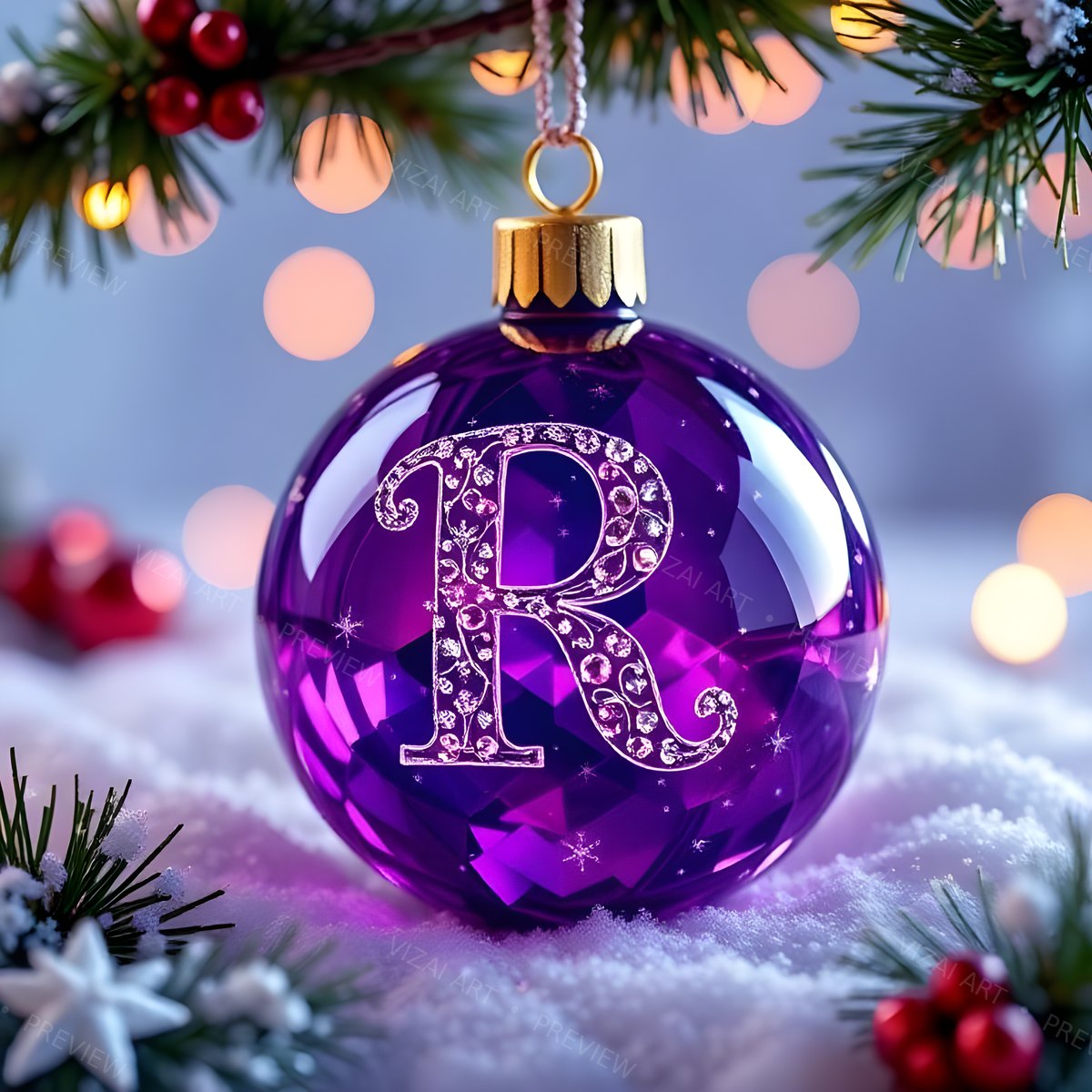 Letter R printable wall art