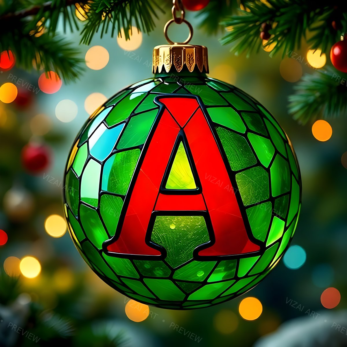 Letter A printable wall art