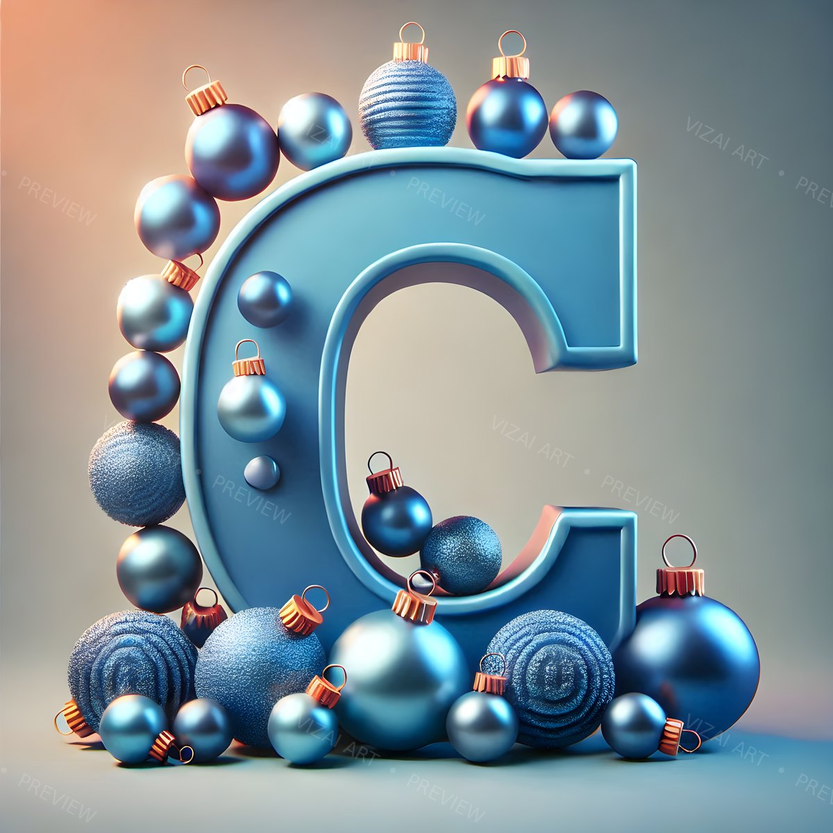 Letter C printable wall art