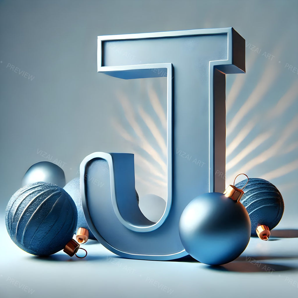 Letter J printable wall art