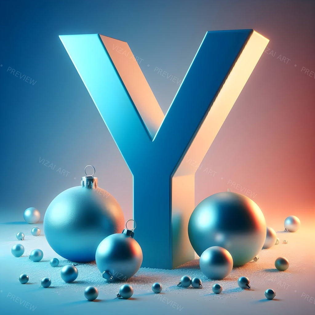 Letter Y printable wall art