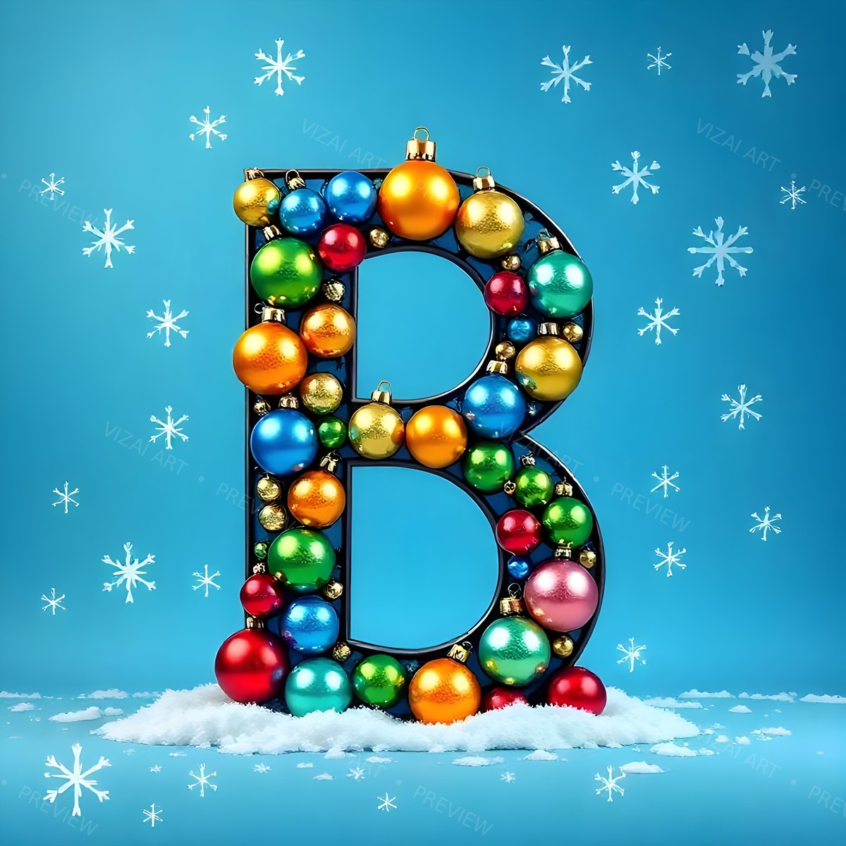 Letter B printable wall art