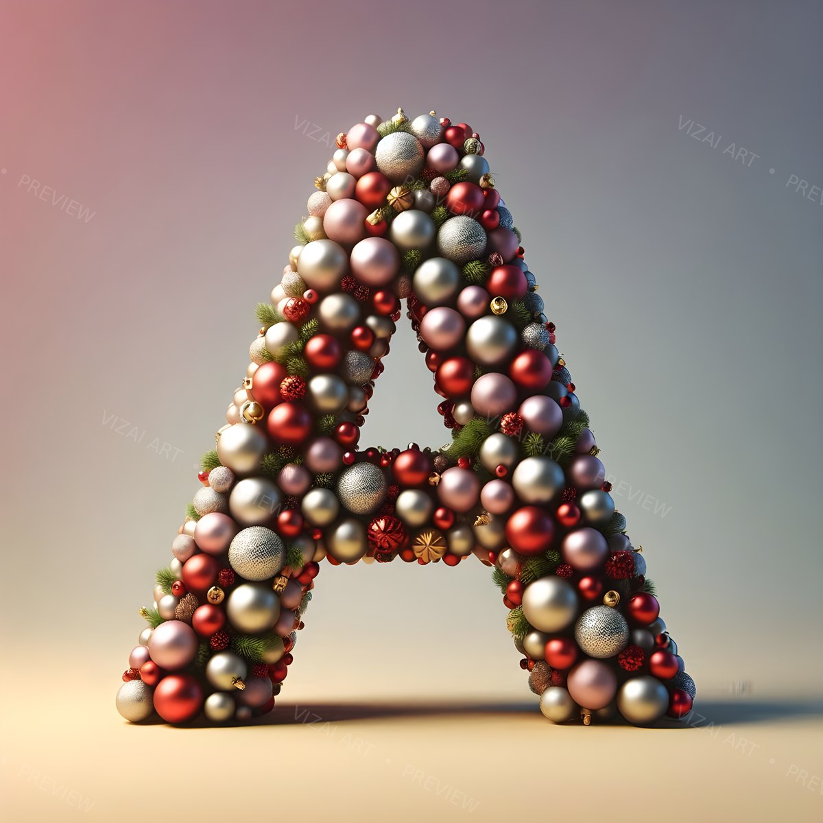 Letter A printable wall art