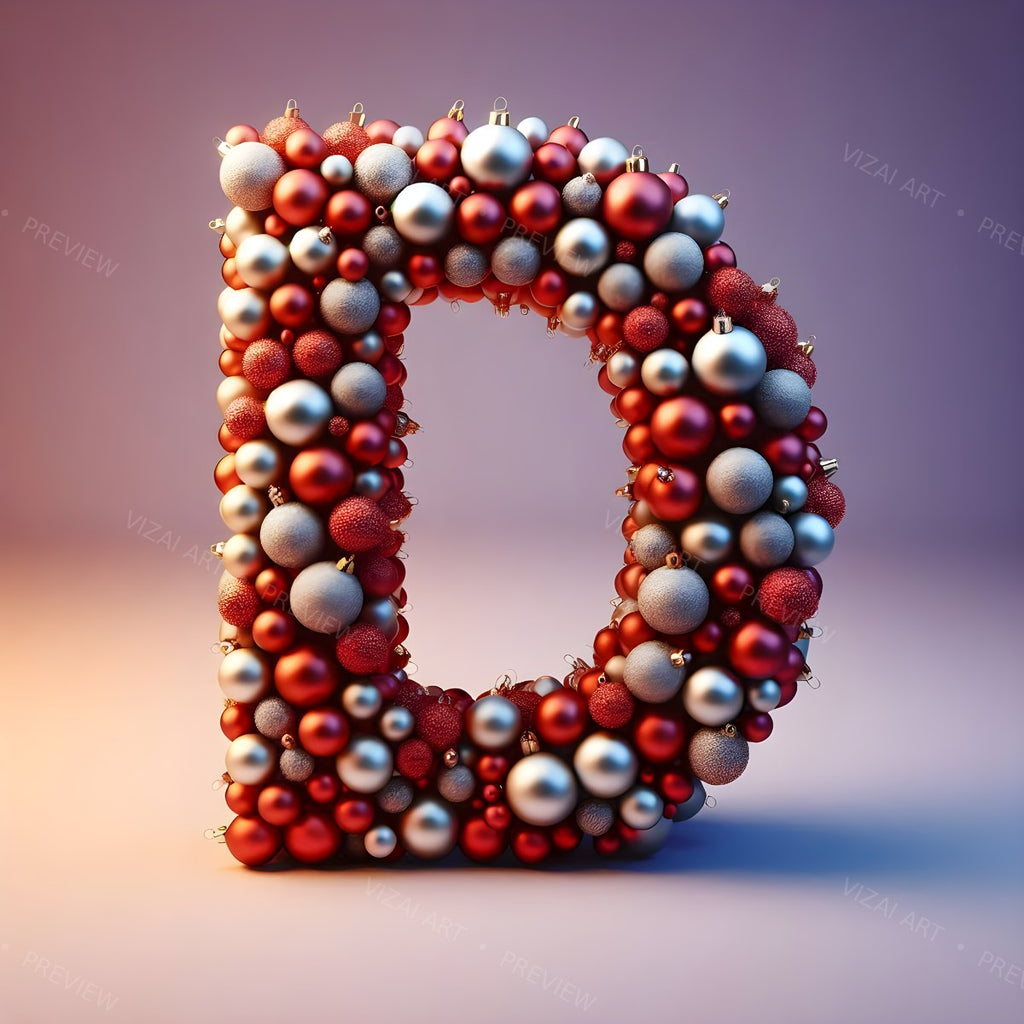 Letter D printable wall art