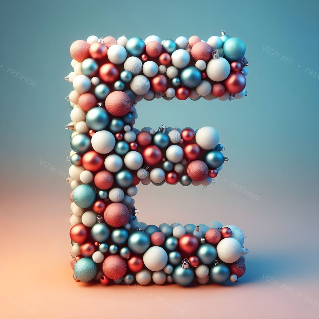 Letter E printable wall art